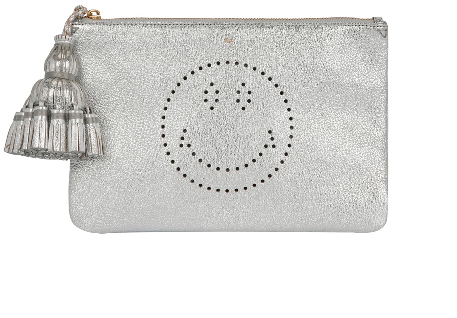 Perforated Smiley Clutch